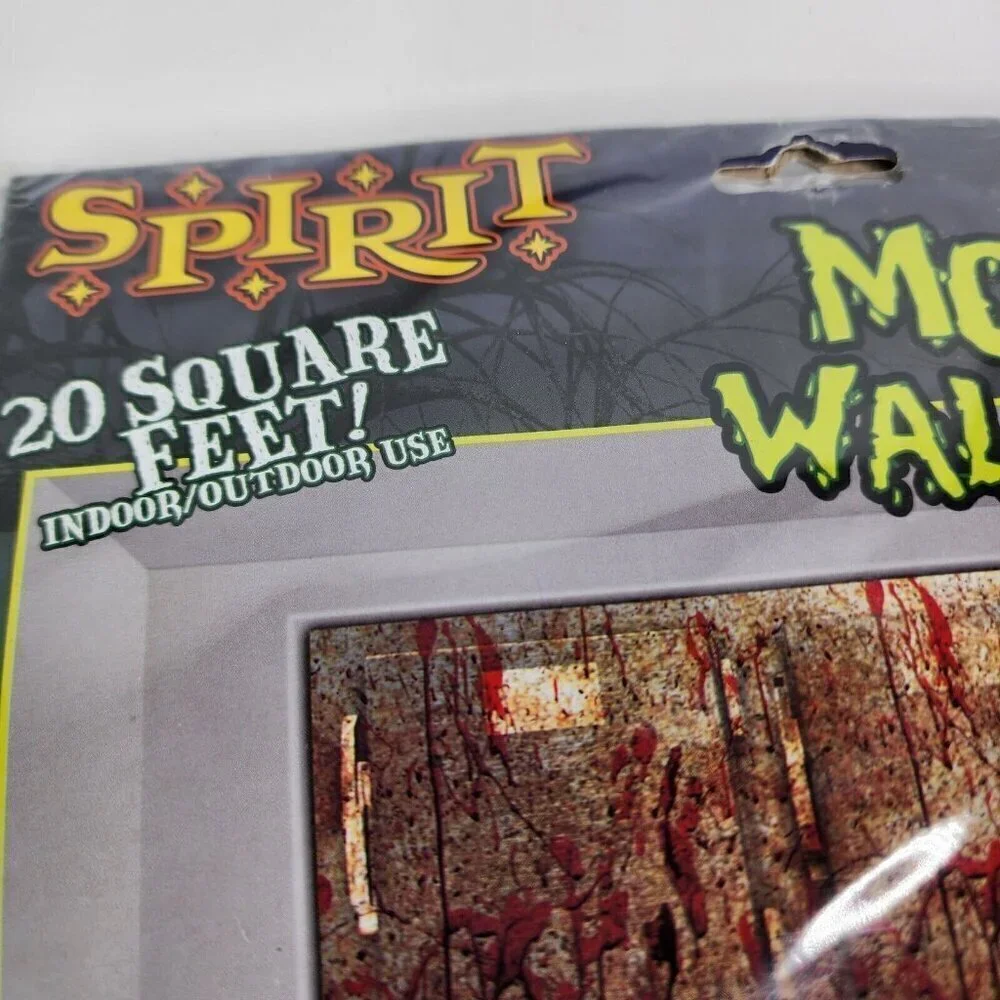Lot of‎ 3 Spirit Halloween Wall Decor Light Up Lace Panel Morgue Giant Haunted
